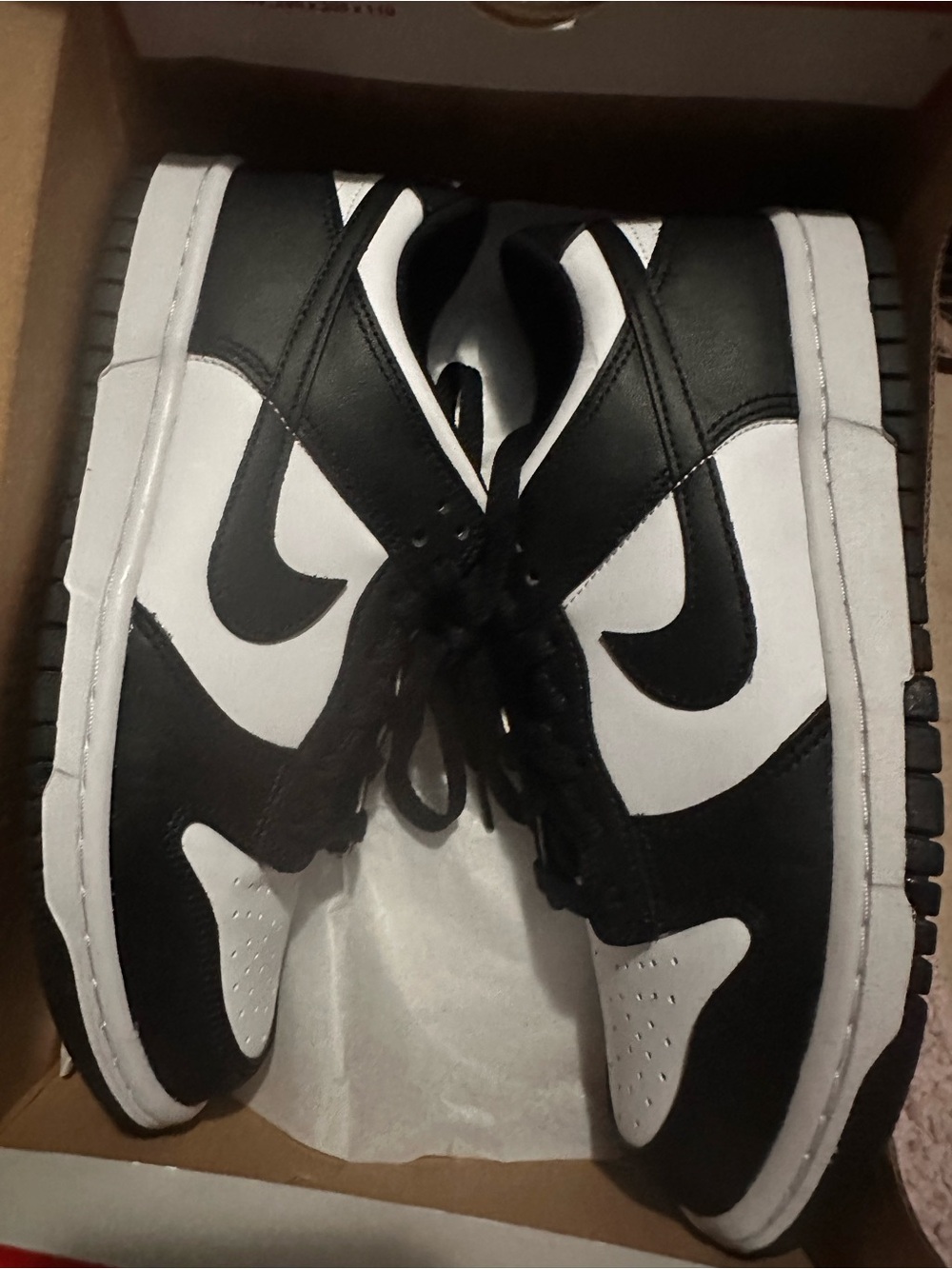 NIB Nike dunks black and white